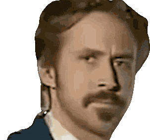 Ryan Gosling Gosling Stare Sticker - Ryan Gosling Gosling Stare Ryan Gosling Look Stickers