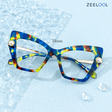Zeelool Floral Frame Glasses Eyewear GIF
