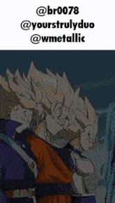 a screenshot of dragon ball z characters with the username @br0078