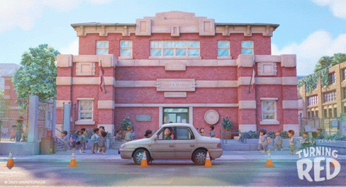 School Day Turning Red GIF - School Day Turning Red School Is Back GIFs