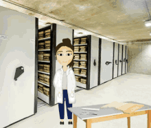 Miss Paper Thinking GIF - Miss Paper Thinking Idea GIFs