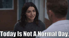 Greys Anatomy Amelia Shepherd GIF - Greys Anatomy Amelia Shepherd Today Is Not A Normal Day GIFs