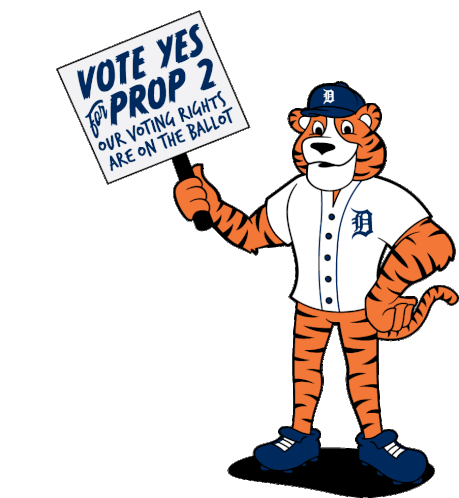 Michigan Election Detroit Lions Sticker - Michigan Election Detroit Lions Election Stickers