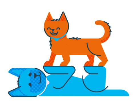 Dog And Cat Heating Sticker - Dog And Cat Heating Stickers
