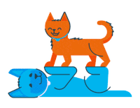 Dog And Cat Heating Sticker