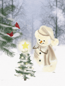 Christmas Snowman GIF - Christmas Snowman Snowflake GIFs