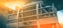 a cartoon drawing of a truck with a grille and a logo on it .