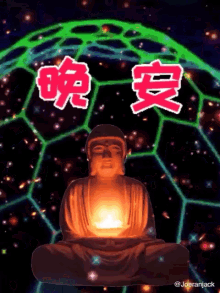 Goodnight 晚安 GIF - Goodnight 晚安 Buddha GIFs