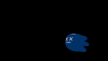 a blue object with a cross on it