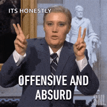 Offensive And Absurd Lindsey Graham GIF - Offensive And Absurd Lindsey Graham Saturday Night Live GIFs