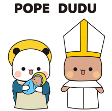 a cartoon drawing of mary and baby jesus with the caption mary and baby jesus approved