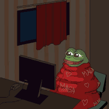 Pepe Cold GIF - Pepe Cold Watching Movie GIFs