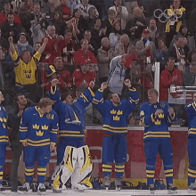 We Did It Ice Hockey GIF - We Did It Ice Hockey Henrik Lundqvist GIFs