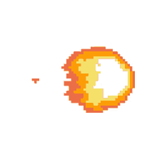 fireball pixel fire burn flame