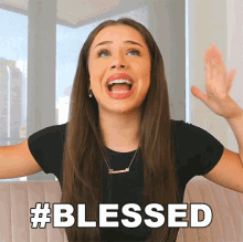 Hashtag Blessed Fernanda Ramirez GIF - Hashtag Blessed Fernanda Ramirez Im Blessed GIFs