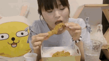 Fried Chicken Bite GIF - Fried Chicken Bite Togimochi GIFs