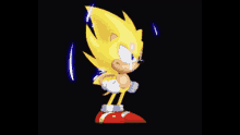 Super Sonic Gold Sonic GIF - Super Sonic Gold Sonic Transform GIFs