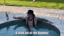 Jericho A Little Bit Of The Bubbly Wine GIF - Jericho A Little Bit Of The Bubbly Wine Pool GIFs