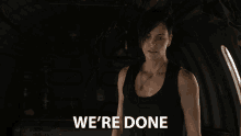 Were Done Charlize Theron GIF