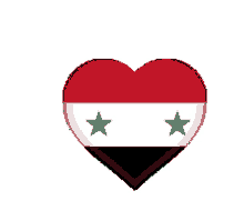 heart syrian flag syrian flag flags