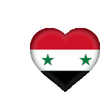 Heart Syrian Flag Sticker - Heart Syrian Flag Syrian Stickers
