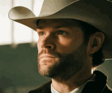 a man with a beard and a cowboy hat