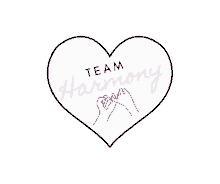 team harmony logo pinky promise heart