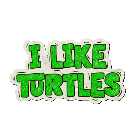 I Like Turtles Meme Sticker - I Like Turtles Meme Tmnt Stickers