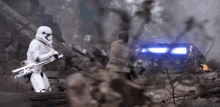 Starwars Storm Trooper GIF - Starwars Storm Trooper Light Saber GIFs