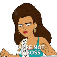 You'Re Not My Boss Lucy Suwan Sticker - You'Re Not My Boss Lucy Suwan Mulligan Stickers