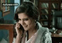 Happy.Gif GIF - Happy Talking In Phone Cute Smiling Face GIFs