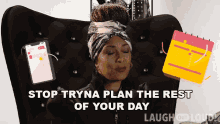 Stop Tryna Plan The Rest Of Your Day Amanda Seales GIF - Stop Tryna Plan The Rest Of Your Day Amanda Seales Meditate With Me GIFs