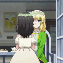 In The Land Of Leadale Anime Hug GIF - In The Land Of Leadale Anime Hug Cayna GIFs
