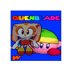 Quenblade Kirbyblade Sticker - Quenblade Kirbyblade Quentendo Stickers