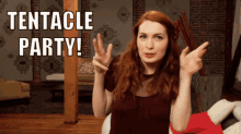 Tentacle Party GIF - Tentacle Party Felicia Day GIFs