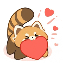 Panda Love Panda Love You GIF - Panda Love Panda Love You Red Panda Love You GIFs