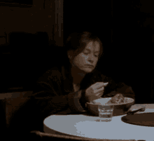 Isabelle Huppert Sad GIF - Isabelle Huppert Sad Eating GIFs