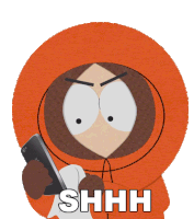 Shhh Kenny Mccormick Sticker - Shhh Kenny Mccormick South Park Stickers