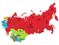 a map of the russian federation with the date 8 october 1918