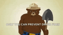 Smokey The Bear Only You Can Prevent Forrest Fires GIF
