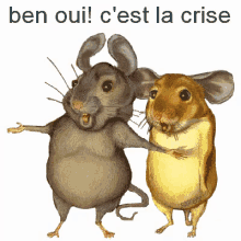 Ben Oui! C'Est La Crise GIF - Mouse Mice Cute Mouse GIFs