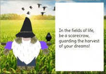 Scarecrow Gnome GIF - Scarecrow Gnome Animated Card GIFs