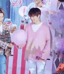 Jungkook Cotton Candy Baby Star Candy GIF - Jungkook Cotton Candy Baby Star Candy Namkoolover GIFs