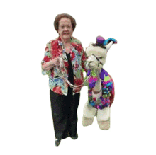 pose happily dress up costume alpaca