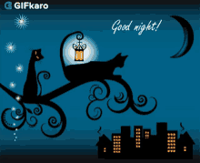 Good Night Gifkaro GIF - Good Night Gifkaro Cats GIFs