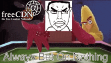 an ad for free cdn the free content network shows angry birds