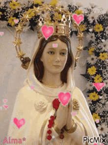 Virgin Mary Mama Mary GIF - Virgin Mary Mama Mary Hearts GIFs
