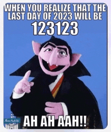 The Count Sesame Street GIF - The Count Sesame Street New Year GIFs