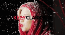Kelly Clarkson Wrapped In Red GIF - Kelly Clarkson Wrapped In Red Snow GIFs