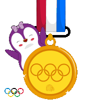 Gold Gold Medal Sticker
